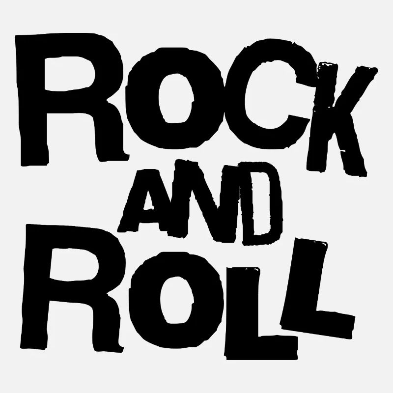 Rock and Roll Bold Typography T-Shirt