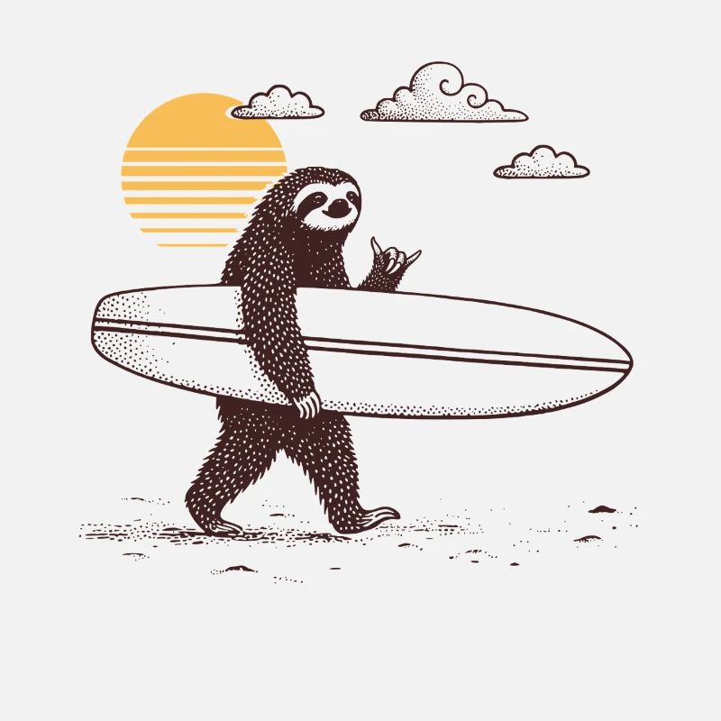 Paresseux Chaka Surfeur