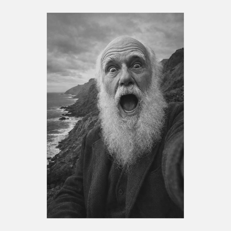 Charles Darwin Selfie