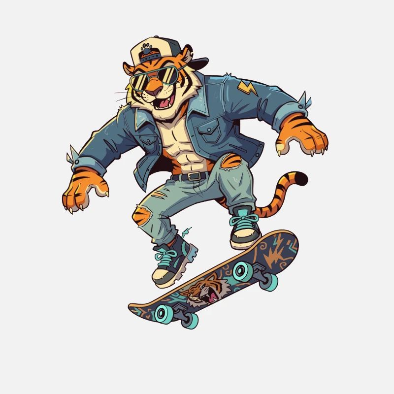 Tiger Skater Retro Denim