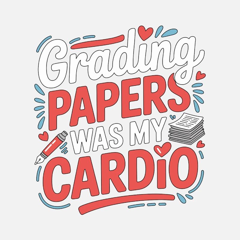 Retired Teacher Grading Papers Was My Instructor