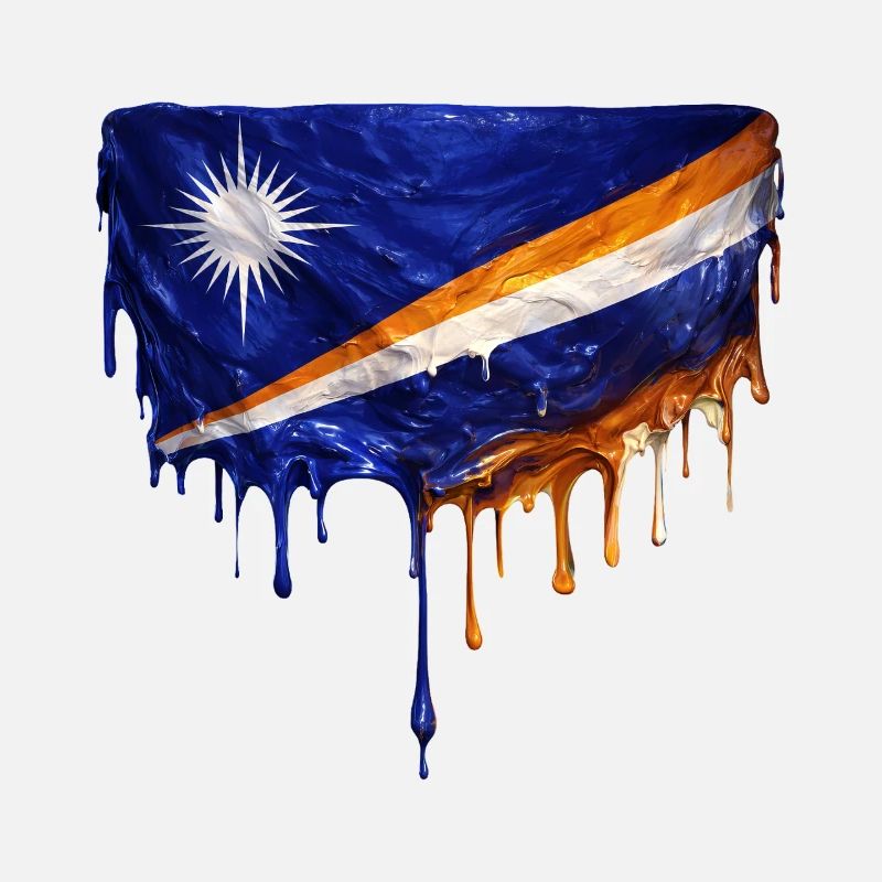 Marshall Islands Dripping Flag