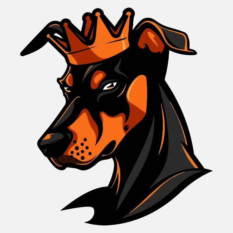 Couronne de chien doberman