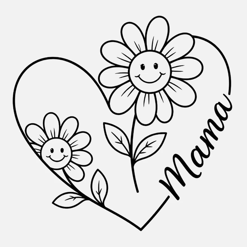 Maman Fleur en traits