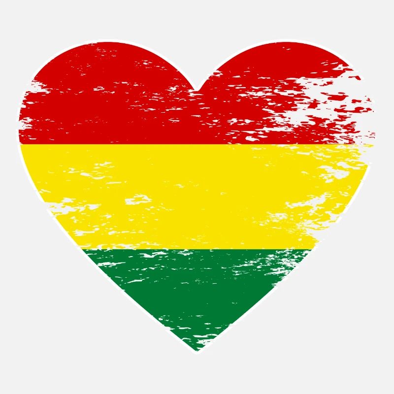 Cœur du drapeau bolivien utilisé