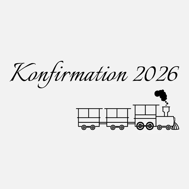Konfirmation 2026 fahrender Zug dampfende Lok