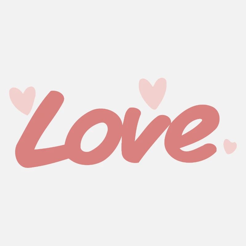 Love Pink Calligraphy Brush