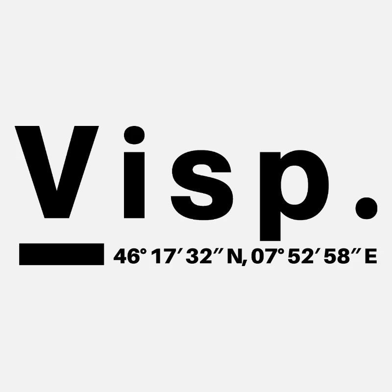 Viège Coordonnées Suisse Valais Visper Visperin
