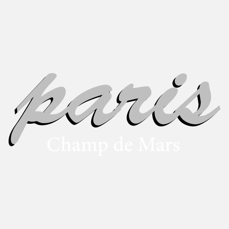 Paris Champ de Mars Vintage Script