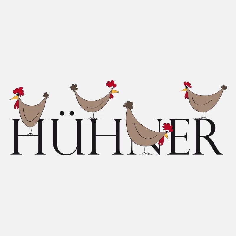 Lustiger Hühnergruß auf Keksdesign