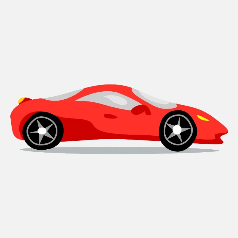 Coche deportivo rojo