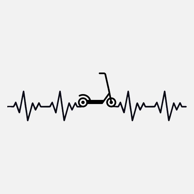 Tretroller Roller EKG Herzschlag Herzfrequenz