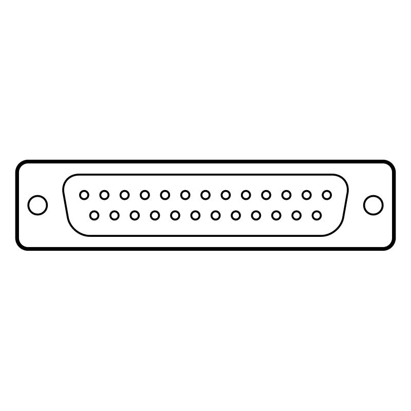 DB 25 Connector Parallel, Drucker