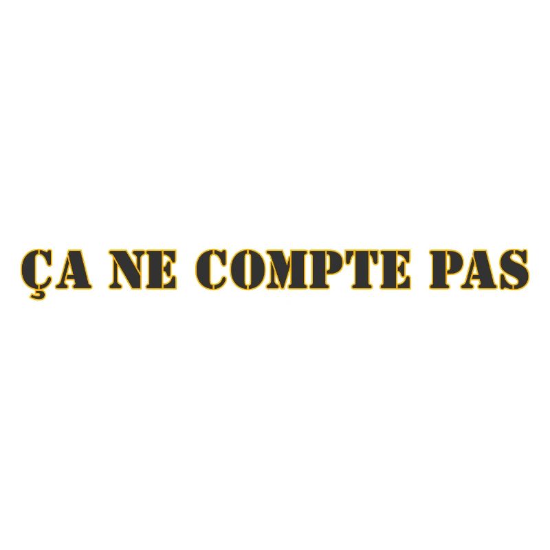 ÇA NE COMPTE PAS