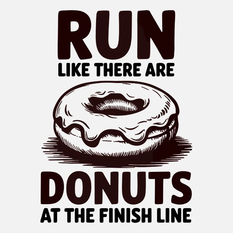 Courez comme un marathonien avec des beignets à la ligne d’arrivée