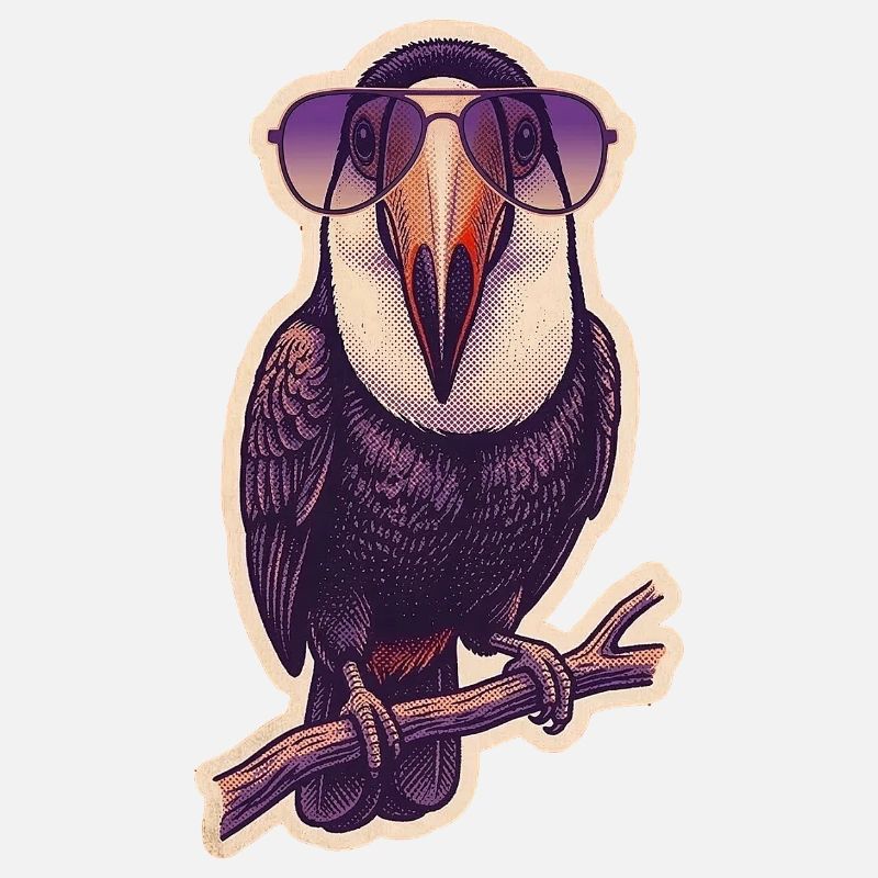 Crazy Toucan with Sunglasses