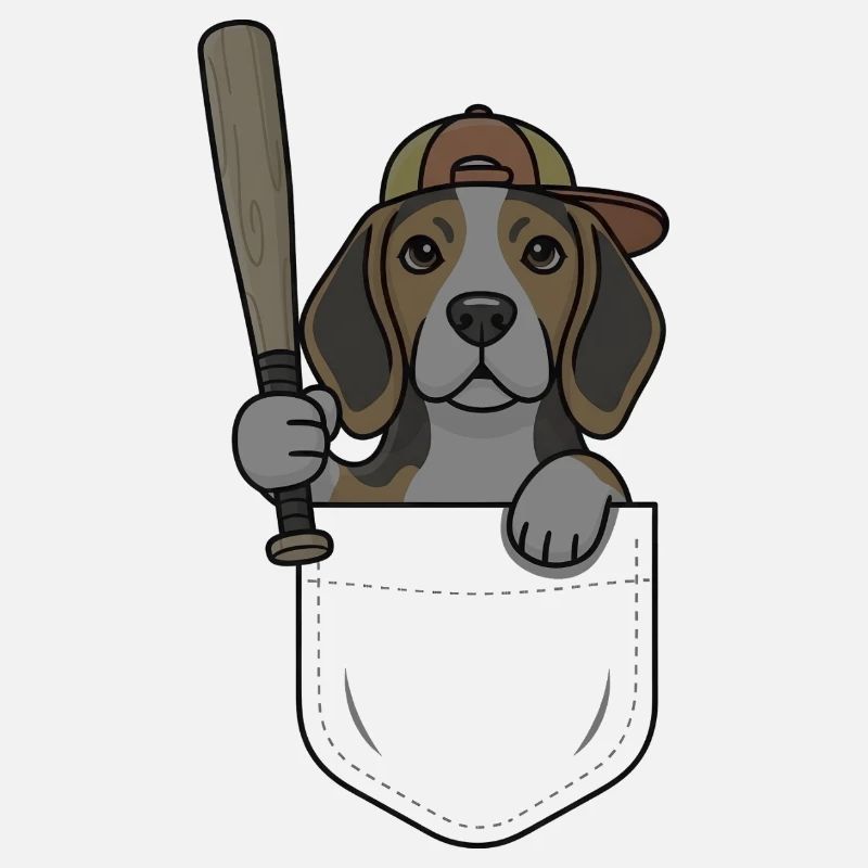 Beagle Poche Baseball