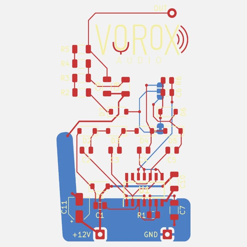 Audio Circuit PCB Art