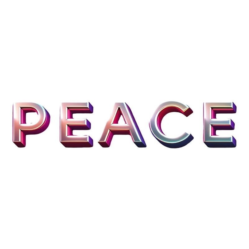 PEACE – Typography as an expression of freedom and freedom