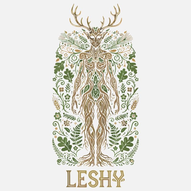 Leshy Slavic Forest Guardian Art