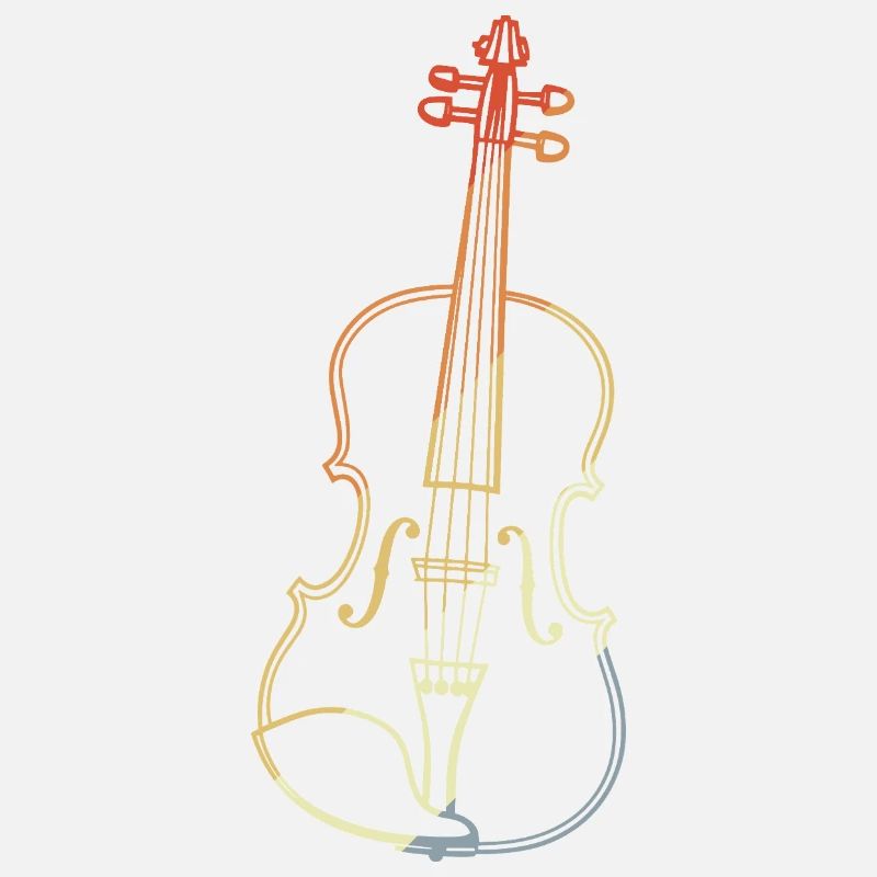 Dessin de violon vintage