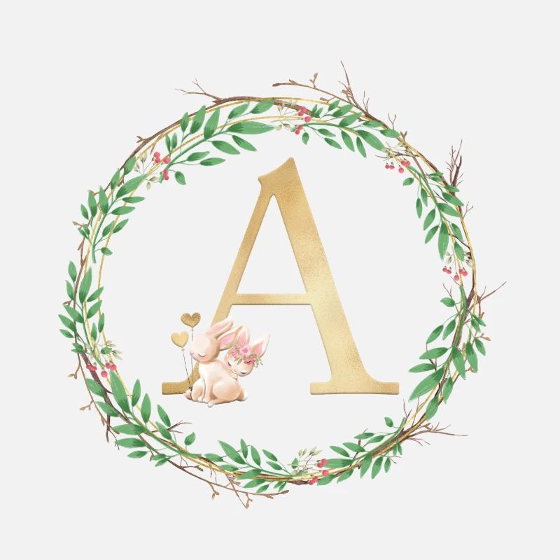 Personalisierbar Monogramm A