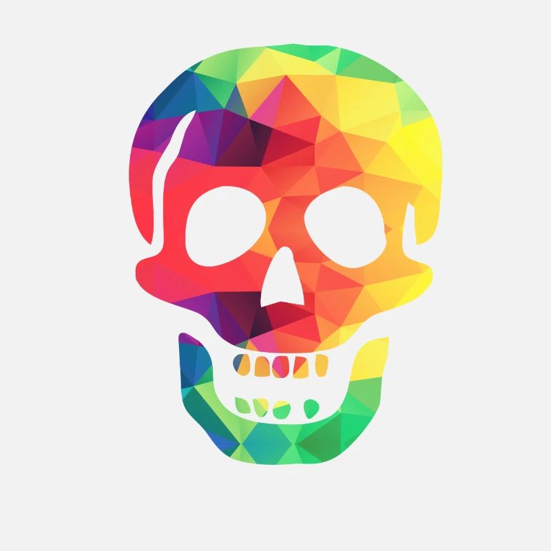 Crâne coloré