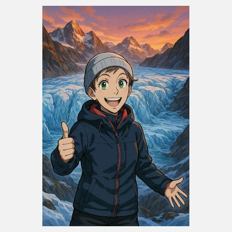 Randonnée glaciale joyeuse