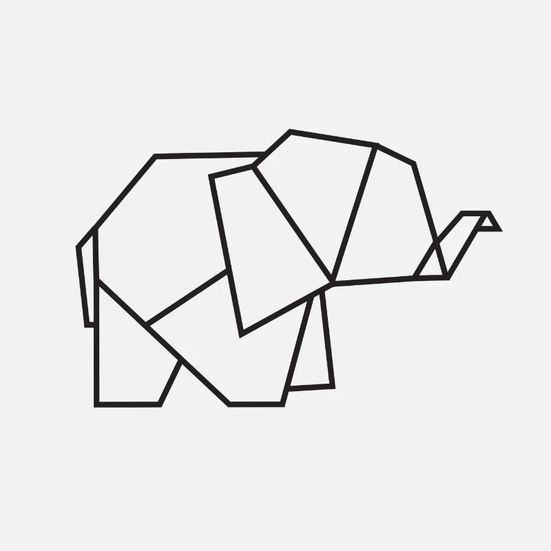 Elephant baby | Geometric | Animals