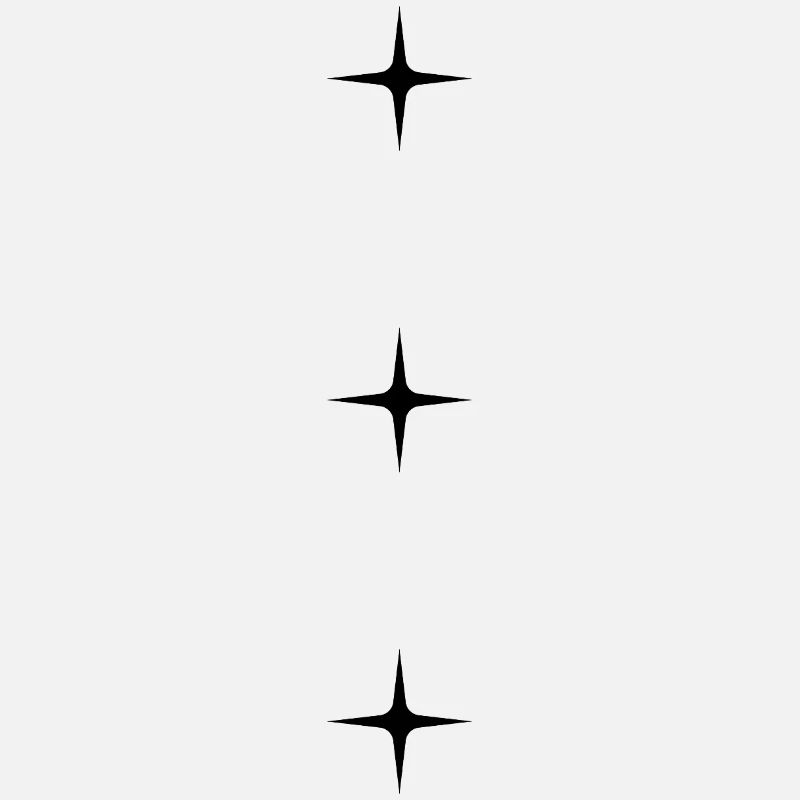 Drei Sterne – Minimal Star DesignSchlichtes Design