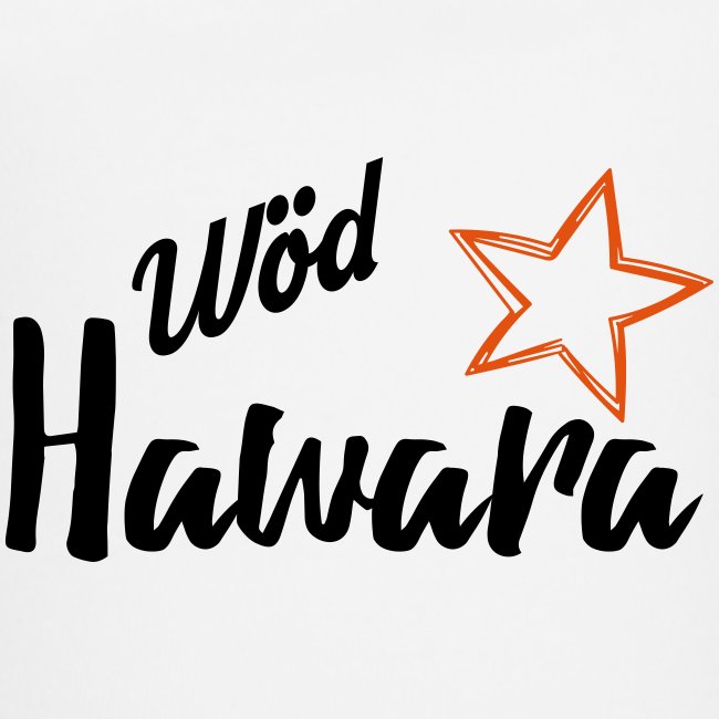 Wöd Hawara - Baby Bio-Kurzarm-Kontrastbody