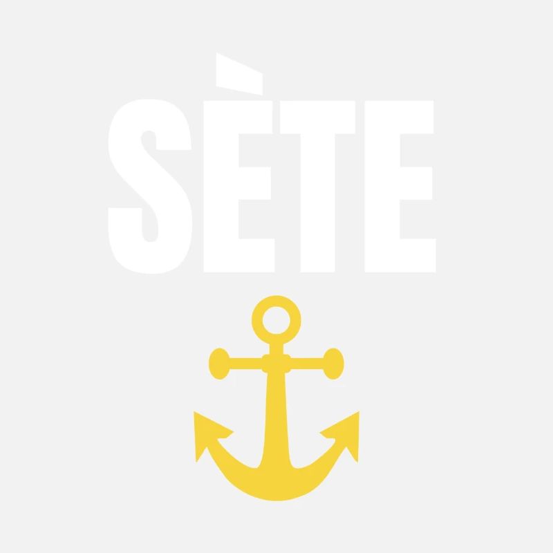 Sète Anchor Graphique Souvenir de Sète