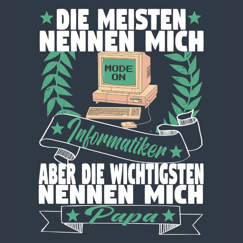 Informatiker Computer Vater Papa Programmierer