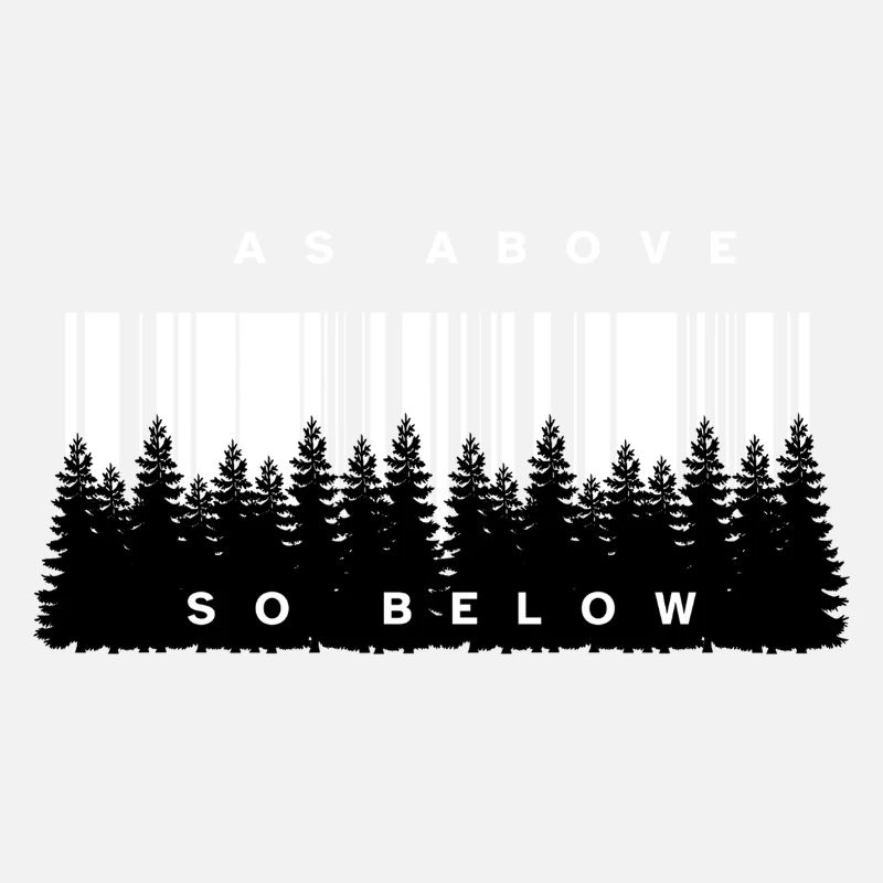 Wie oben, so unten Forest Barcode