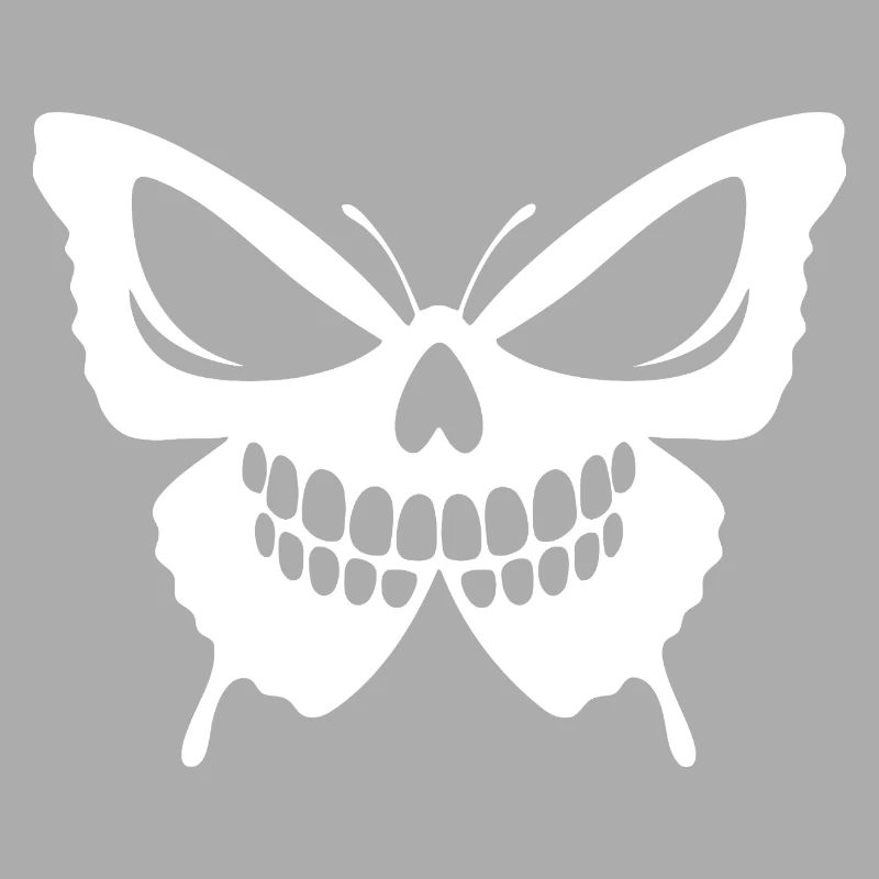 Conception complexe de crâne de papillon