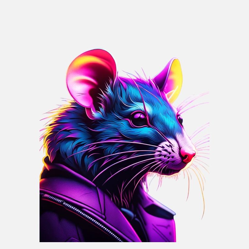 Neon Rat en Cuir Blouson
