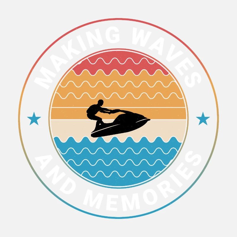 Rétro Sunset Wave Rider