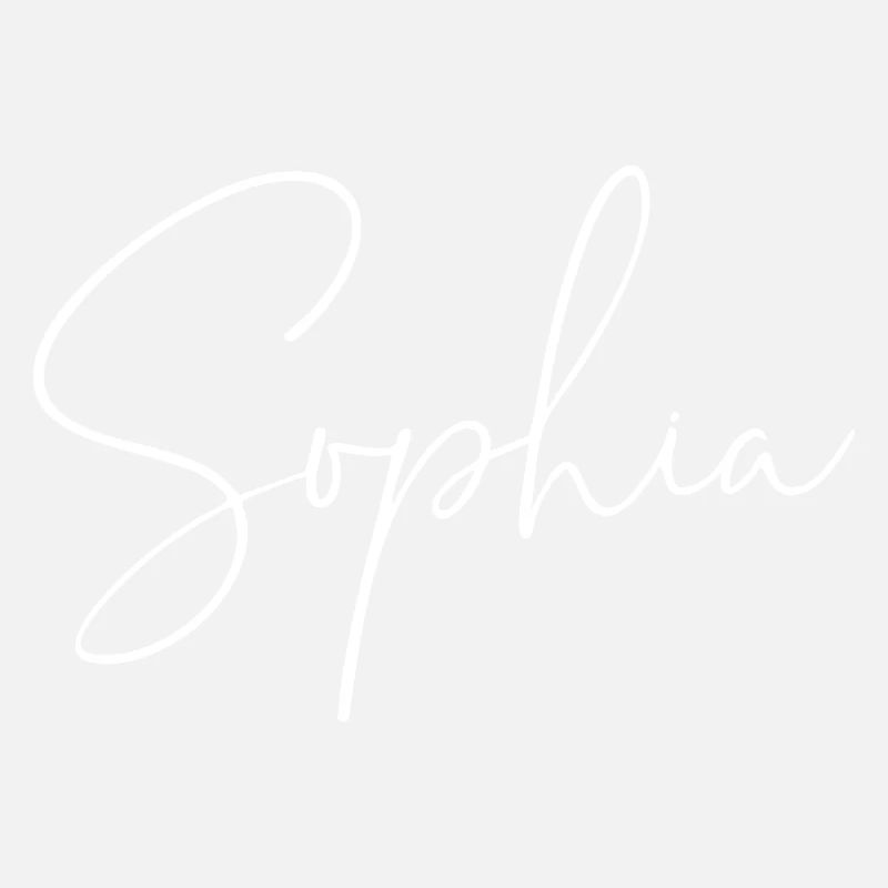 Sophia / Conception d’écriture manuscrite (Blanc)