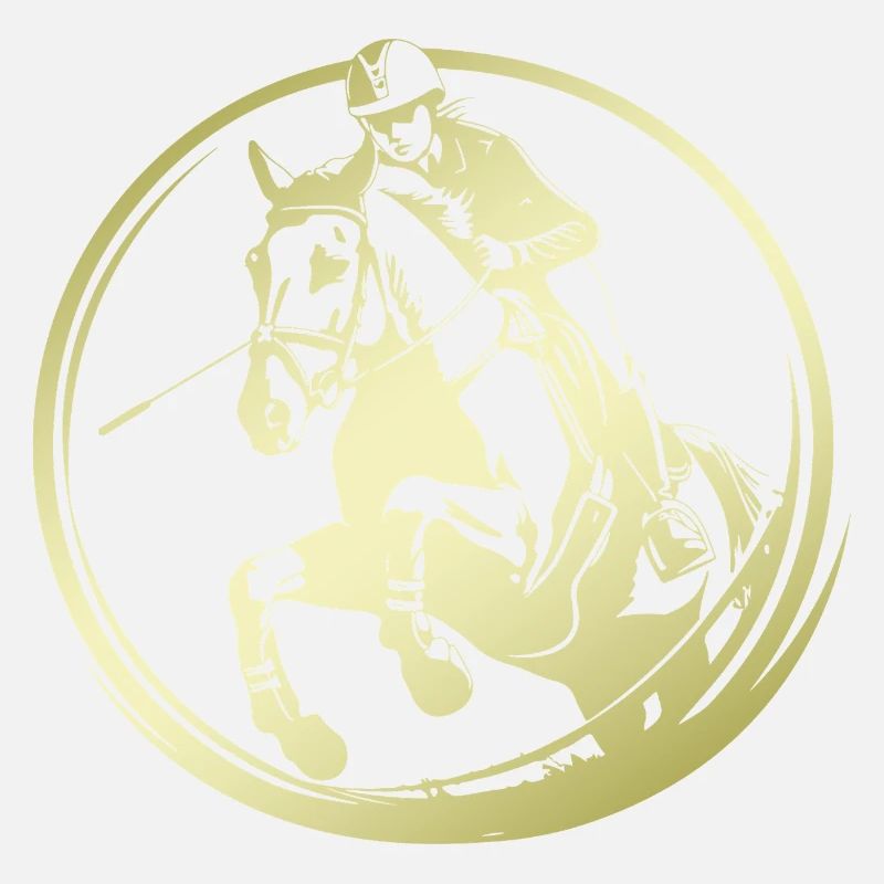 Silhouette de cheval d’équitation