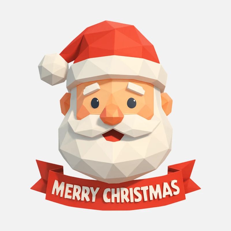 Conception de polygone du Père Noël – Joyeux Noël