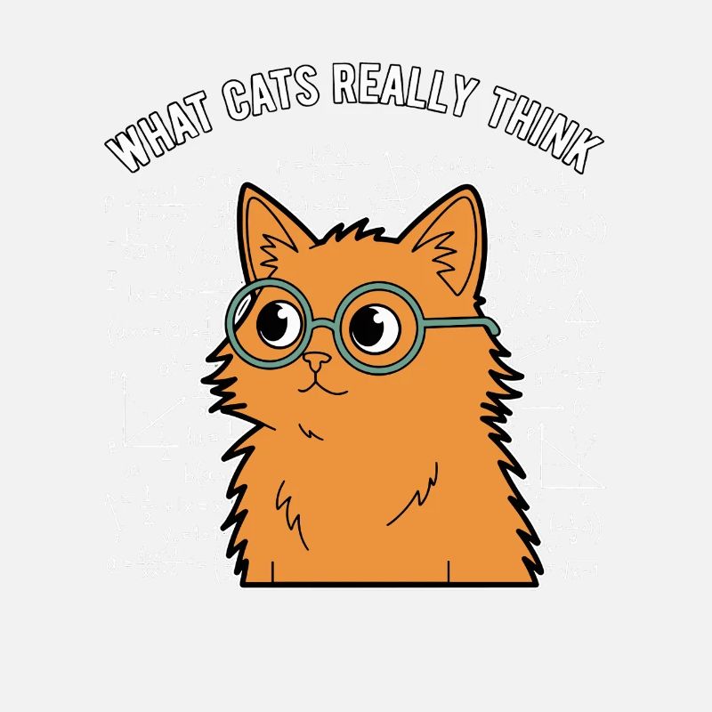 What Cats Really Think Funny Math Saying