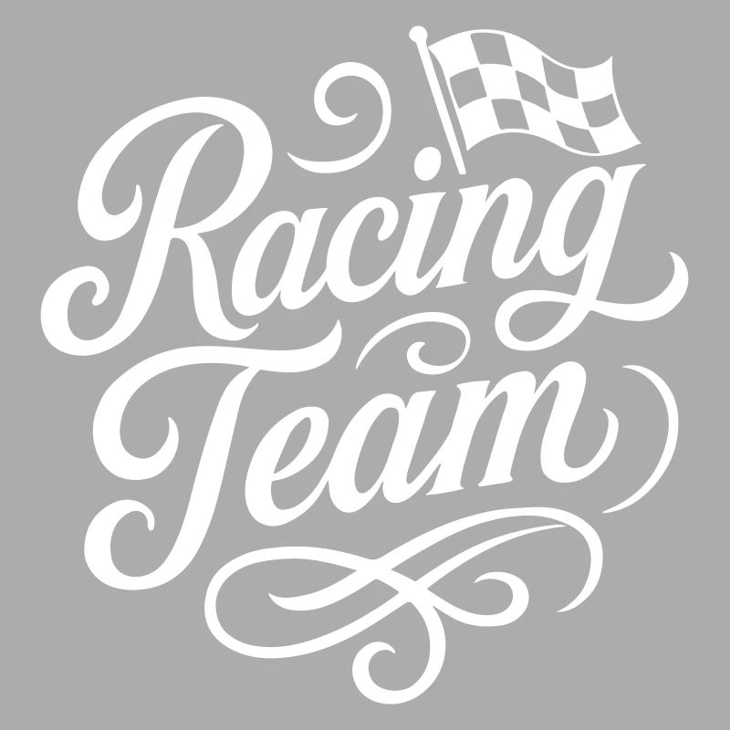 Drapeau de course de l’équipe de course