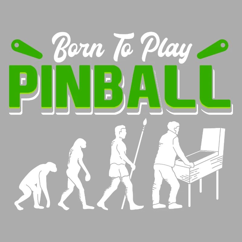 Né pour jouer au flipper rétro evolution Arcade Design