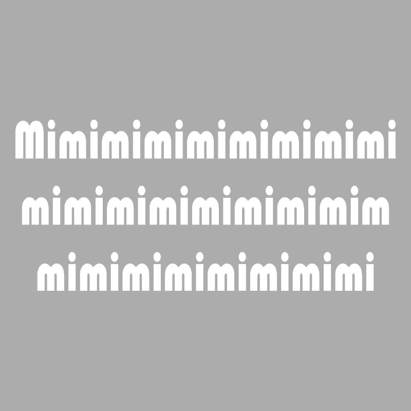 Mimi Typografie Muster Pattern