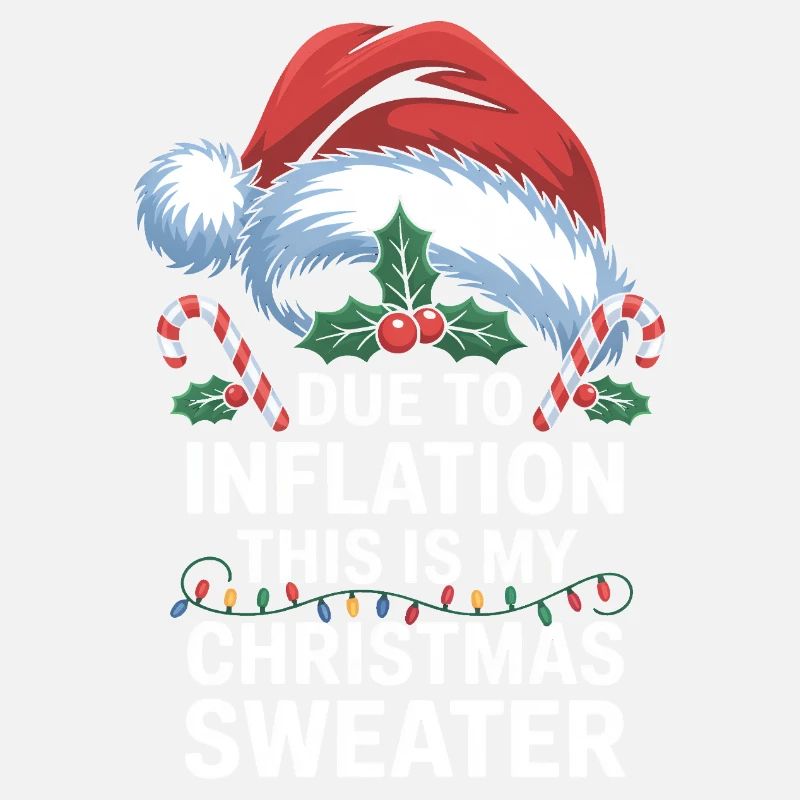 Jeu de mots sur l’inflation avec le pull de Noël
