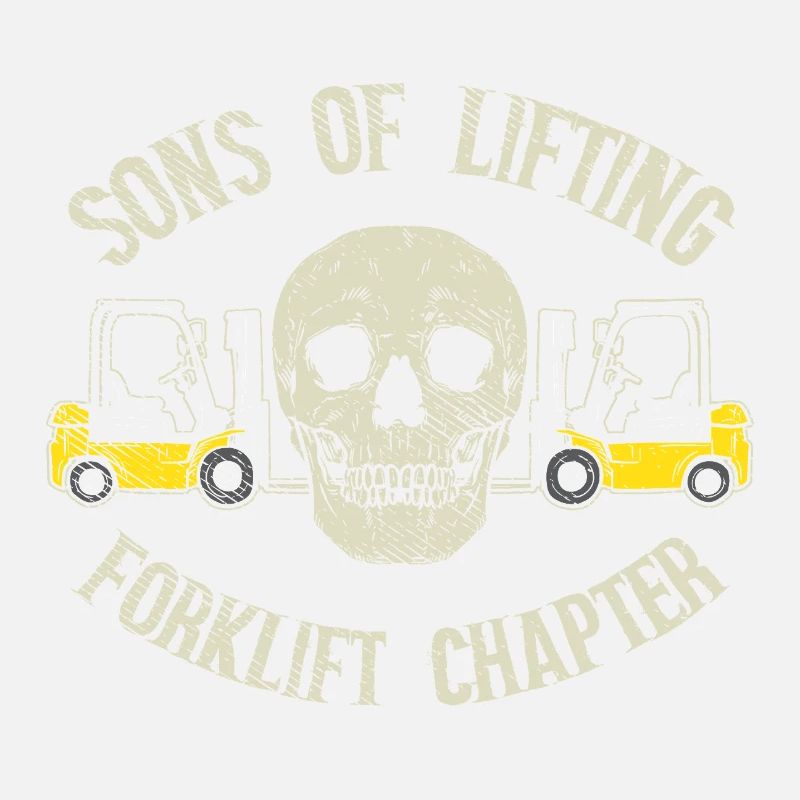 Chapitre Sons of Lifting Forklift Conception de Crâne