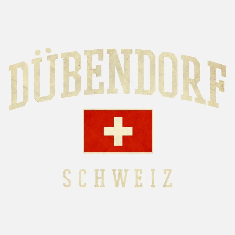Dübendorf Schweiz Design mit Flagge