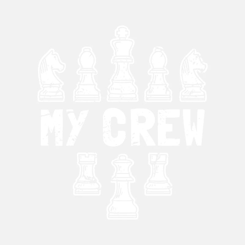My Crew Chess Pieces Strategy Board Game Art