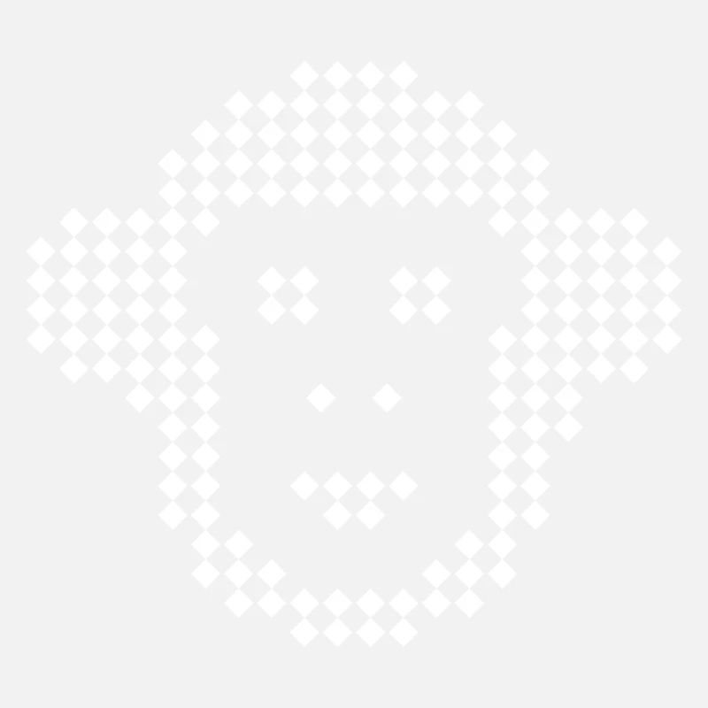 Pixel Monkey Diamond Emblem