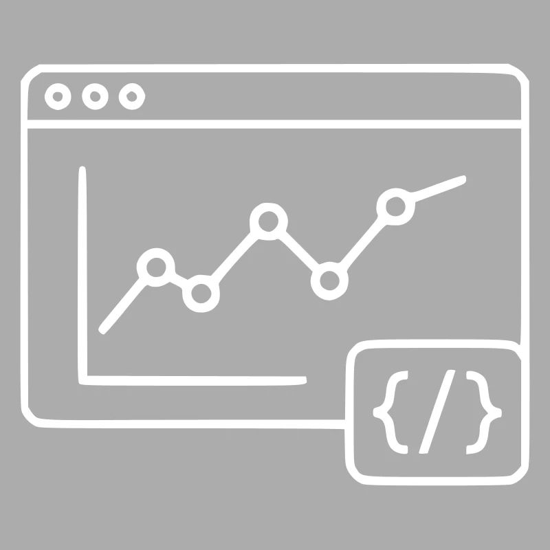 Web Analyse Chart Coding Browser Vektor